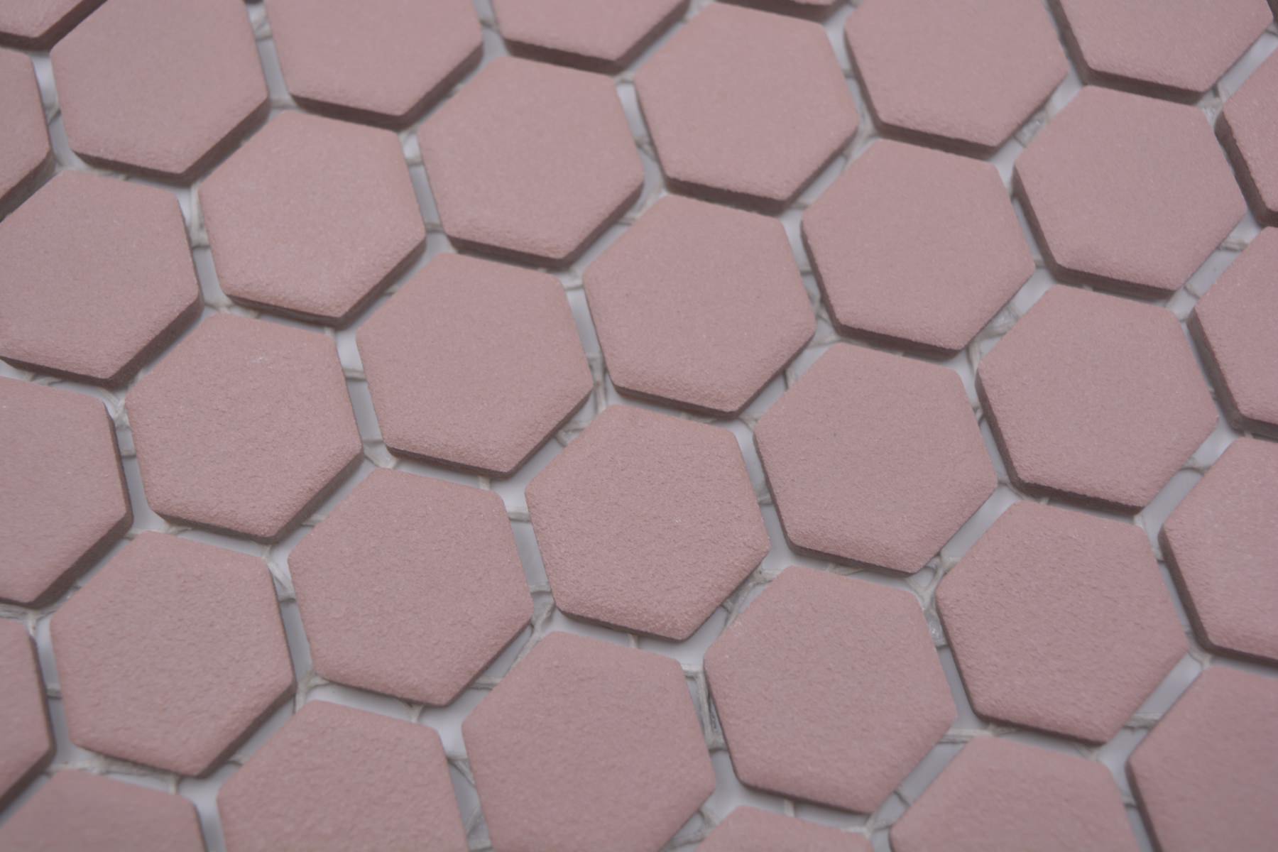 Bordeaux Hexagon Anti Rutsch Mosaik Fliese