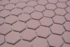 Bordeaux Hexagon Anti Rutsch Mosaik Fliese 