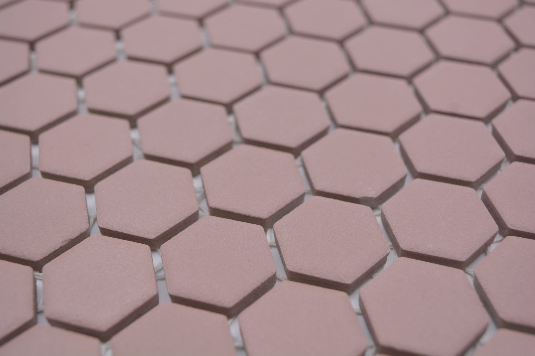 Bordeaux Hexagon Anti Rutsch Mosaik Fliese 