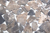 Braun Kieselstein Marmor Mosaikfliese