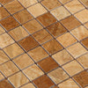 Braune Holz Marmor Mosaik Fliese