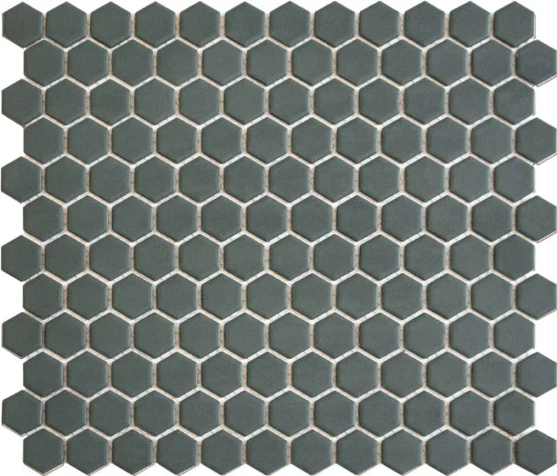 Camo Grün Grau Matt Hexagon Anti Rutsch Mosaik Fliese R11