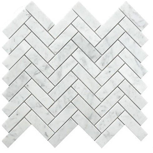 Chevron Grau Weis Marmor Fliesen Mosaik Innen & Aussen