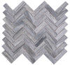 Chevron Matt Grau Mosaikfliese