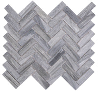 Chevron Matt Grau Mosaikfliese