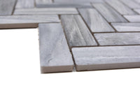 Chevron Matt Grau Mosaikfliese Fischgrätenoptik