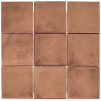 Cotto Rot Matt Quadrat Porzellan Mosaikfliese