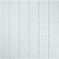Crystal Arctic Weiss Glas Mosaikfliese 30x30 cm Pool Bad Küche Wand 