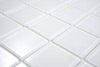 Crystal Arctic Weiss Glas Mosaikfliese 30x30 cm Pool Bad Küche Wand Plättli