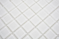 Crystal Arctic Weiss Glas Mosaikfliese 30x30 cm Pool Bad Küche Wand glänzend Plättli