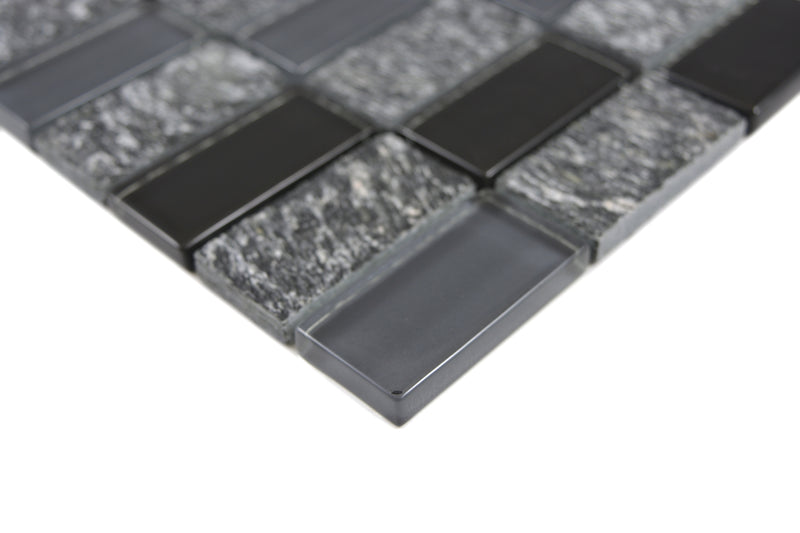 Crystal Schwarz Marmor Naturstein Mosaikfliesen - Bad und Küche
