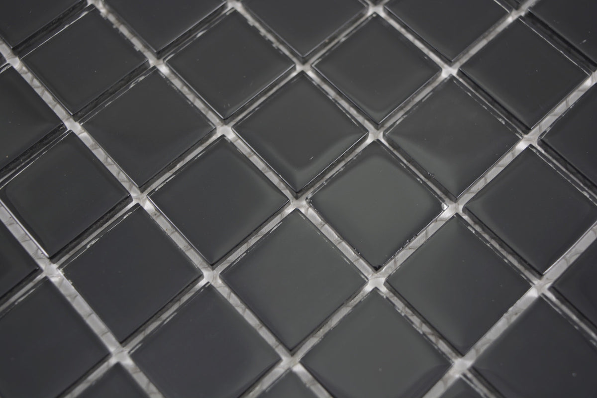 Crystal Schwarz Onyx Glas Mosaikfliese Plättli