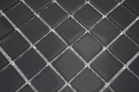Crystal Schwarz Onyx Glas Mosaikfliese Plättli