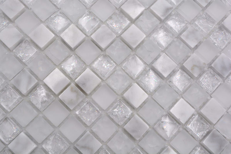 Crystal Weiss Ice Mosaikfliese