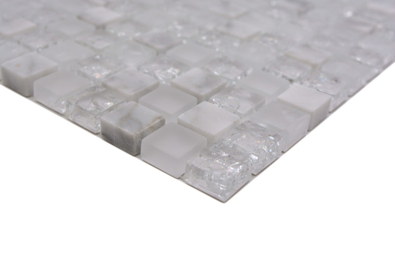 Crystal Weiss Ice Mosaikfliesen
