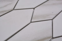 Design Chevron Mosaikfliese Weiss Schwimmbad Plättli