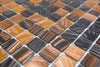 Design Mosaik Fliese Glas Kupferbraun Pandemonium