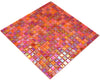 Design Mosaik Glasfliese Sunset Rainbow Innen & Aussen Rot