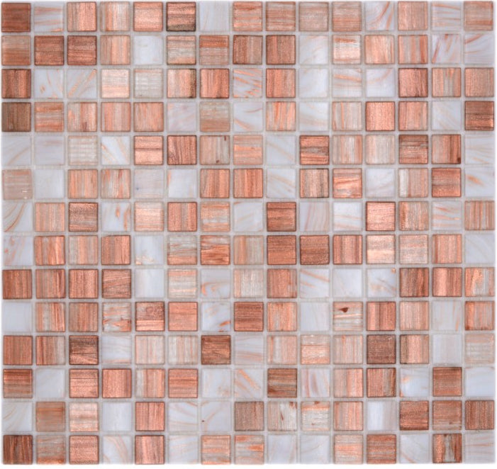 Design Mosaikfliese Bronze Kupfer Innen & Außen Plättli