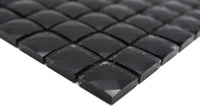Diamant Mosaik Schwarzglanz Plättli 23x23 mm Glänzend Plättli