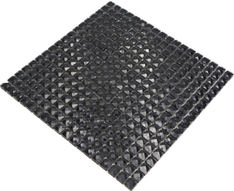 Diamant Mosaik Schwarzglanz Plättli 3D
