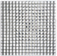 Diamantoptik Silber Mosaikfliese