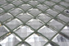 Diamantoptik Silber Mosaikfliese 48 x 48 mm