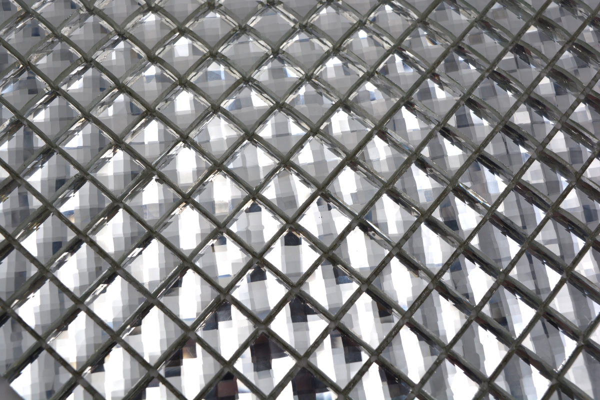 Diamantoptik Silber Mosaikfliesen