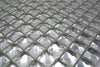 Diamantoptik Kristall Silber Mosaikfliese
