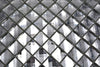 Diamantoptik Silber Mosaikfliese 48 x 48 mm