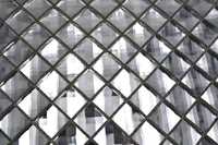 Diamantoptik Silber Mosaikfliese 48 x 48 mm