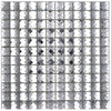 Diamantoptik Silber Mosaikfliese 48x48 mm
