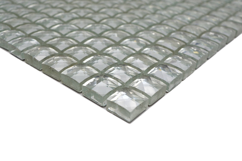 Silber Mosaikfliese