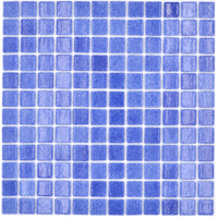 Dunkel Blau Glänzende Schwimmbad Pool Mosaik Fliese