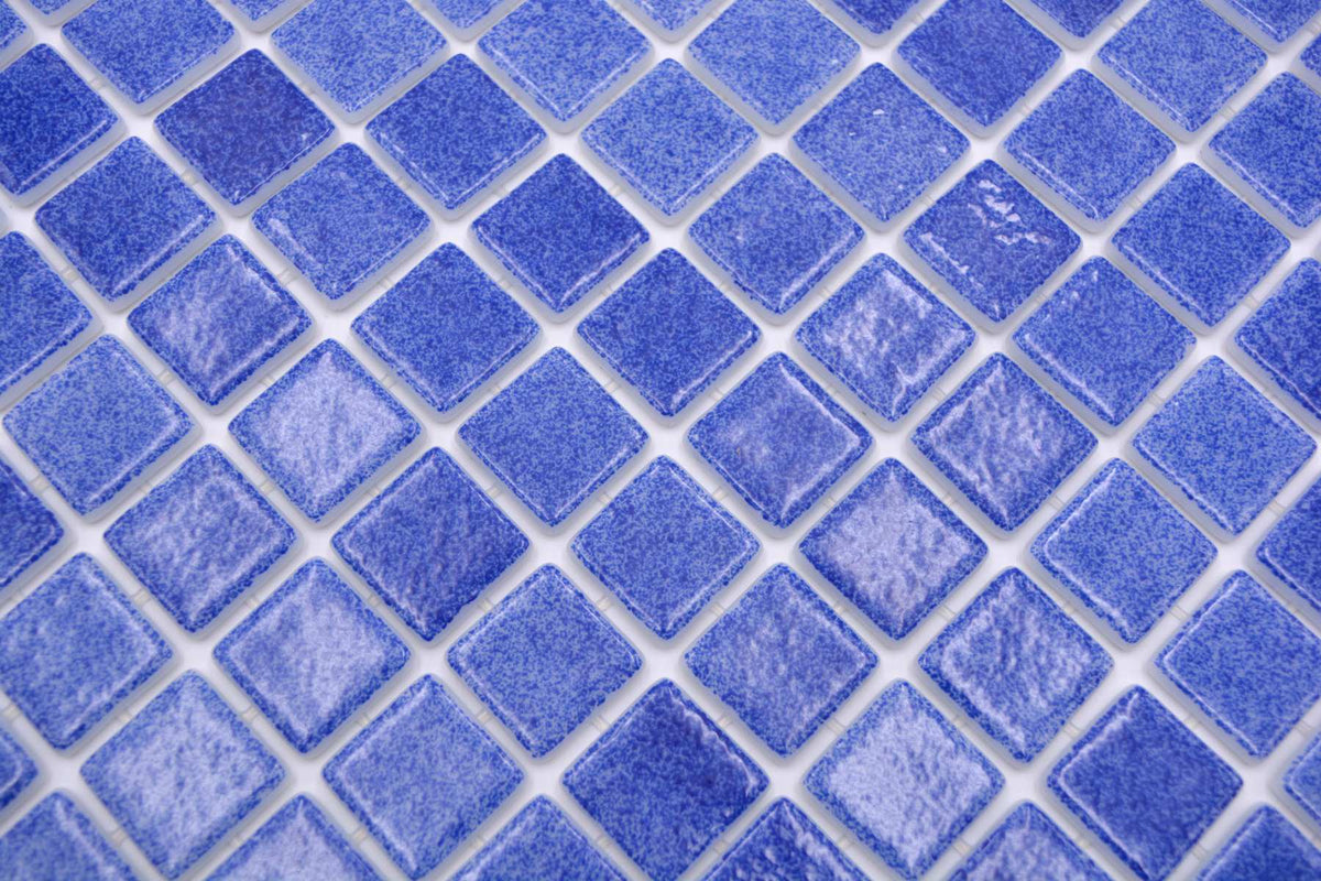 Blau Glänzende Schwimmbad Pool Mosaik Fliese