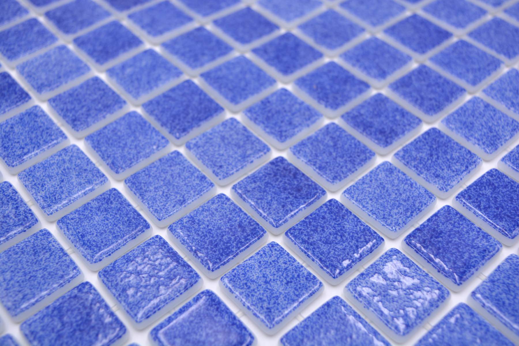 Dunkel Blau Glänzende Schwimmbad Pool Mosaik Fliese