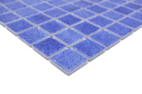 Dunkel Blau Glänzende Schwimmbad Pool Mosaik Fliese