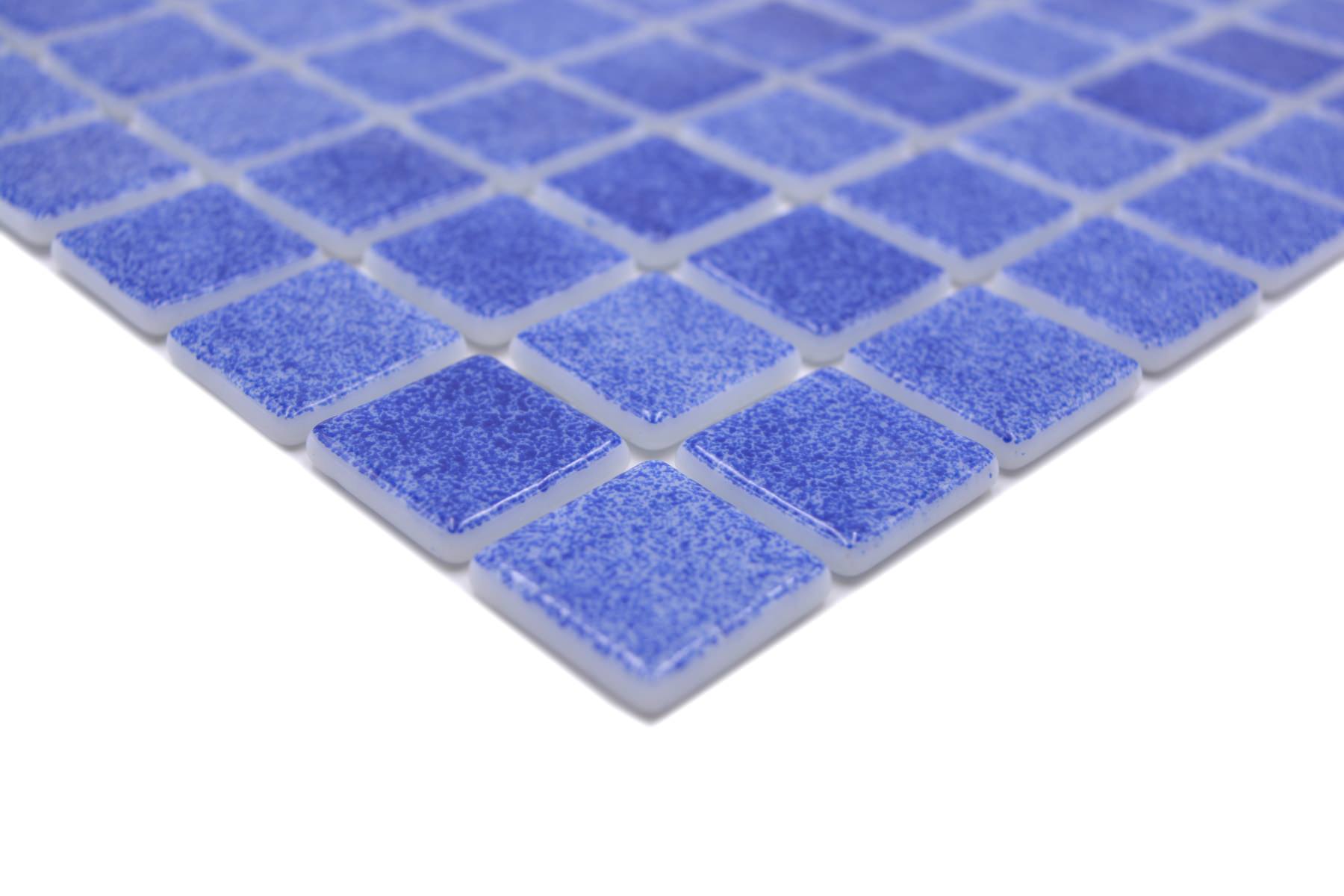 Dunkel Blau Glänzende Schwimmbad Pool Mosaik Fliese