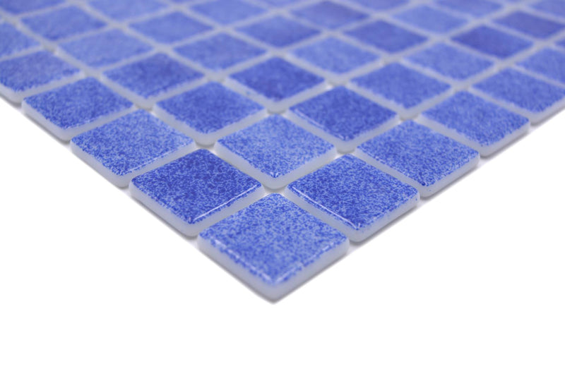 Dunkel Blau Glänzende Schwimmbad Pool Mosaik Fliese
