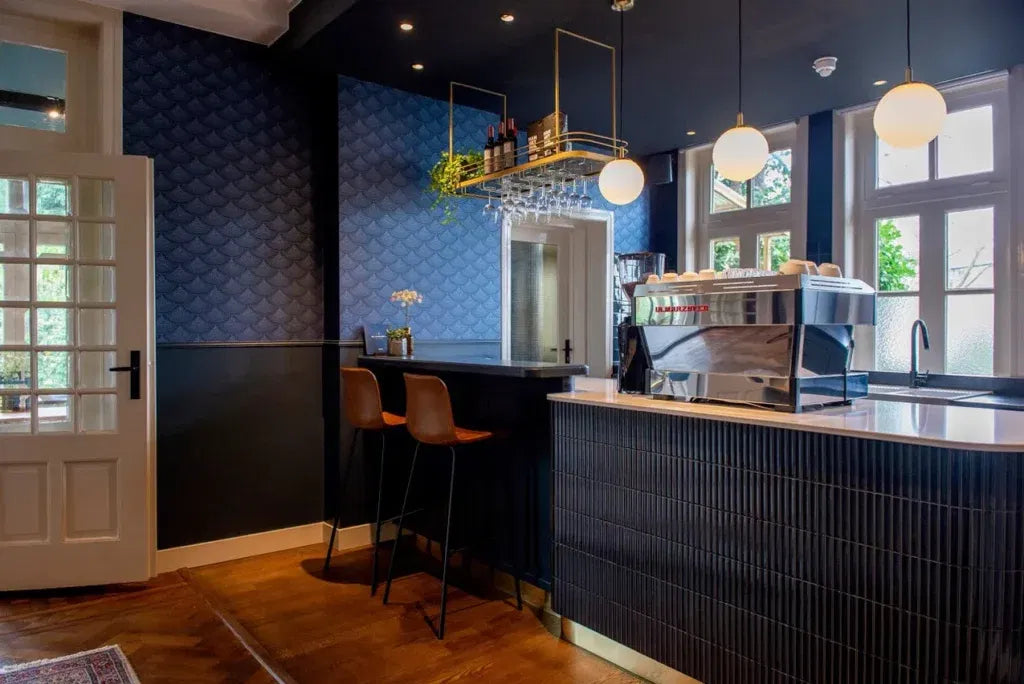 Dunkel Blau Grau KitKat Porzellan Mosaikfliese Bar, Restauarant Wand Fliese