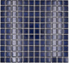 Dunkel Blau Moskau Glänzende Quadrat Mosaik Fliese