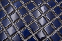 Dunkel Blau Moskau Glänzende Quadrat Mosaik Fliese