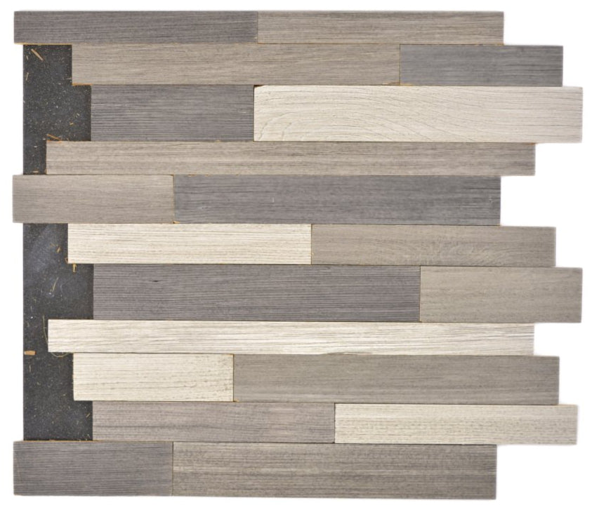 Dunkel Grau Mix Echt Holz Fliese