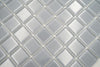 Eis Glanz SIlber Grau Glasmosaik Fliesen