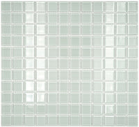 Eis Glanz Weiss Glasmosaik Fliese