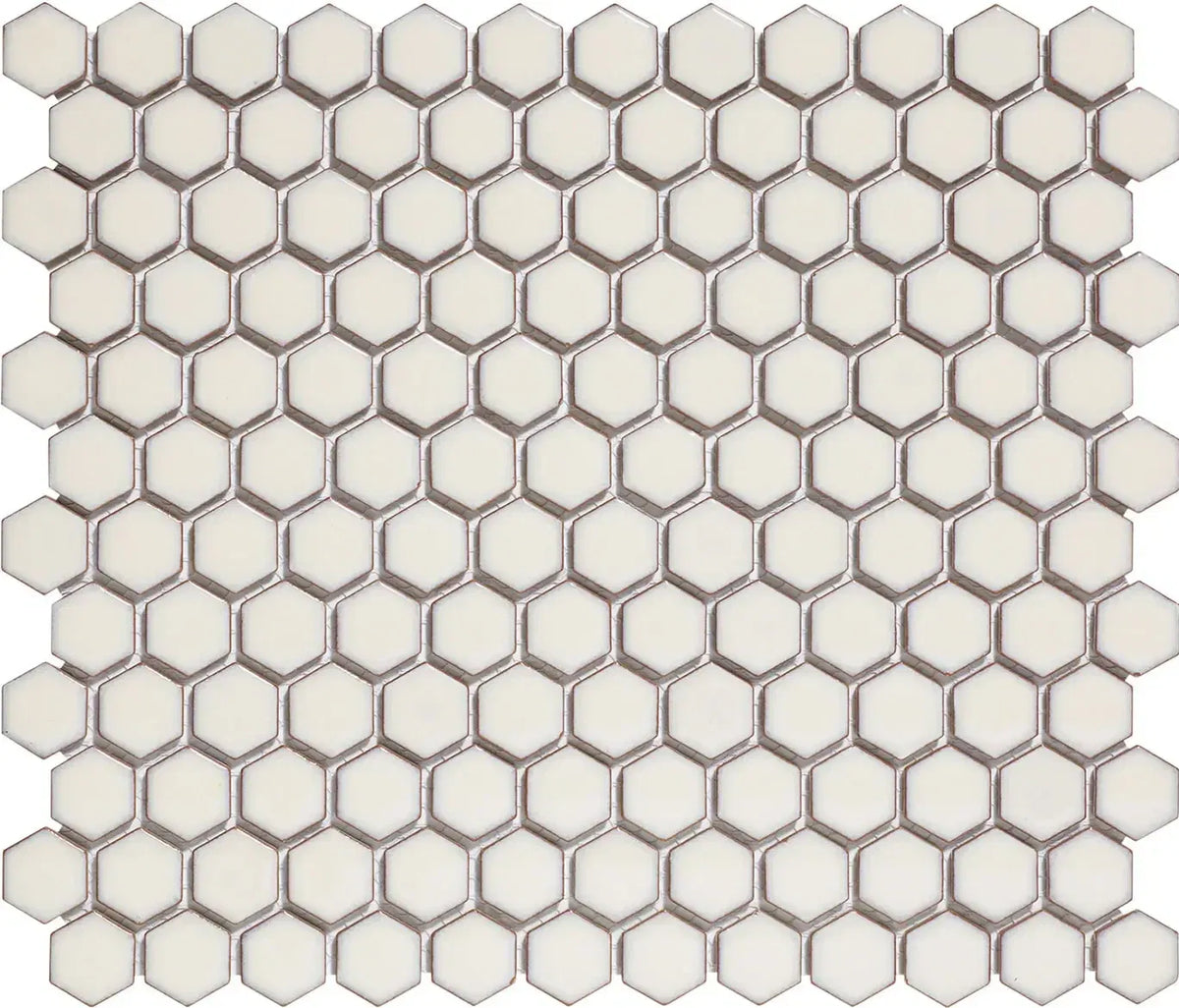 Elfenbein Weiss Mini Hexagon Mosaik Fliese
