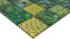Emerald Grün Feder Glass Mosaik 48 x 48 mm Glänzend Plättli
