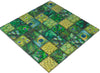 Emerald Grün Feder Glass Mosaik 48 x 48 mm Wildlife