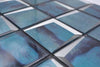 Facetten Mosaik Antikspiegel Blau Glas