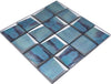 Facetten Mosaik Antikspiegel Blau Glas Plättli